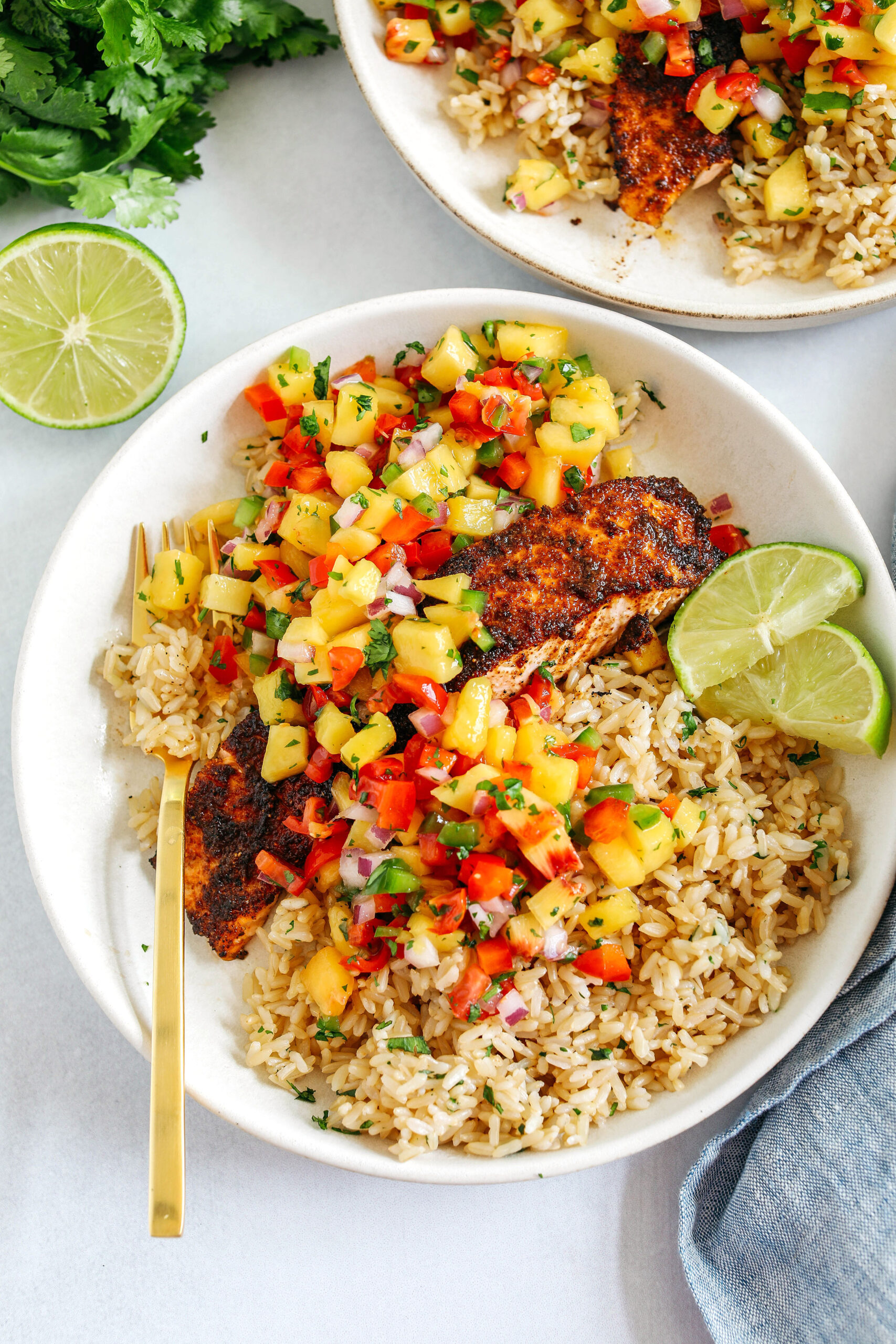 Chili Lime Salmon with Mango Salsa