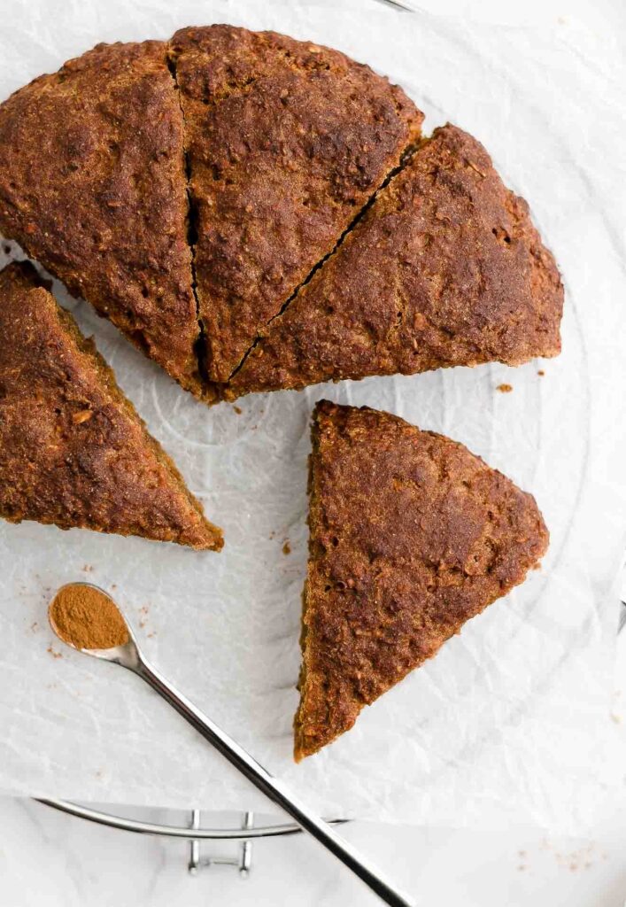 Healthy Baking - Healthy Gingerbread Oatmeal Scones 5 gingerbread oatmeal scones 3