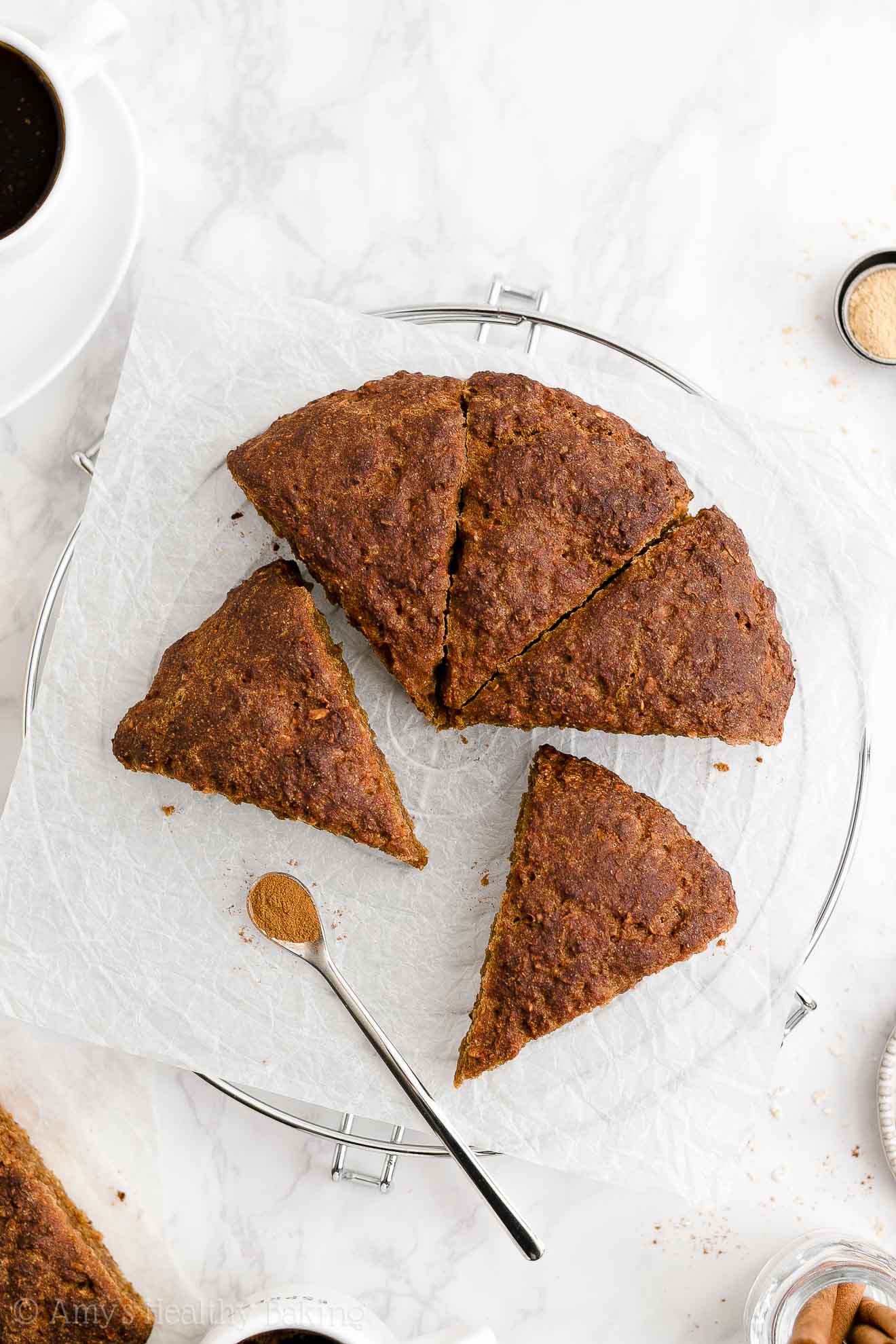 Healthy Gingerbread Oatmeal Scones |