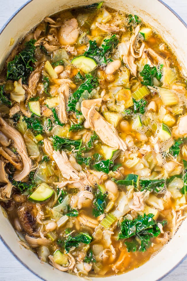 30-Minute Chicken Kale Soup Recipe
