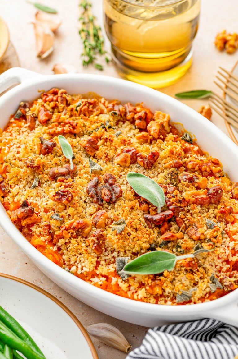 Savory Sweet Potato Casserole (Holiday Side Dish Idea!)