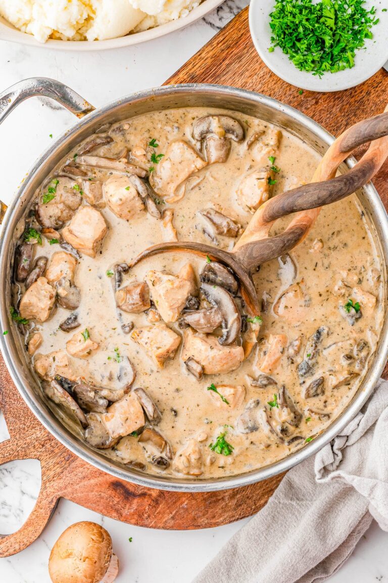 Creamy Chicken and Mushroom Soup (NO Condensed Soup!)