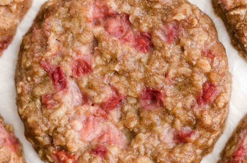 strawberry oatmeal breakfast cookies 2768
